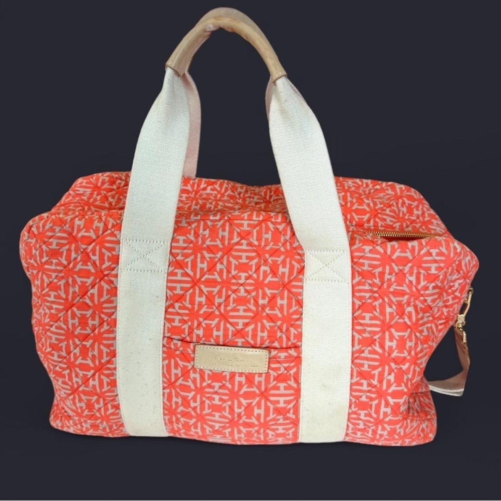 INDIA HICKS Weekend Quilted Canvas Duffle